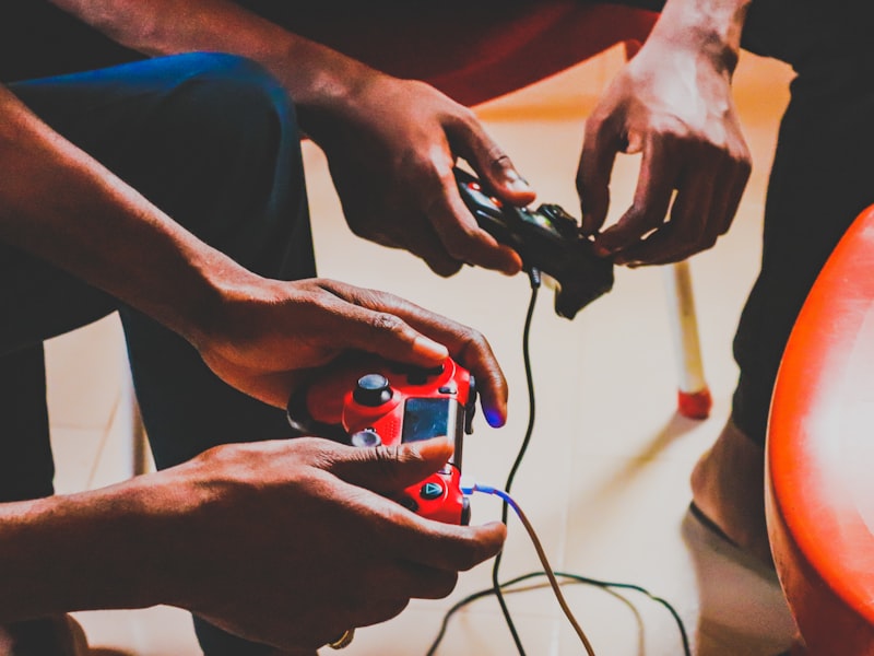 Founder at a workbench repairing an arcade board